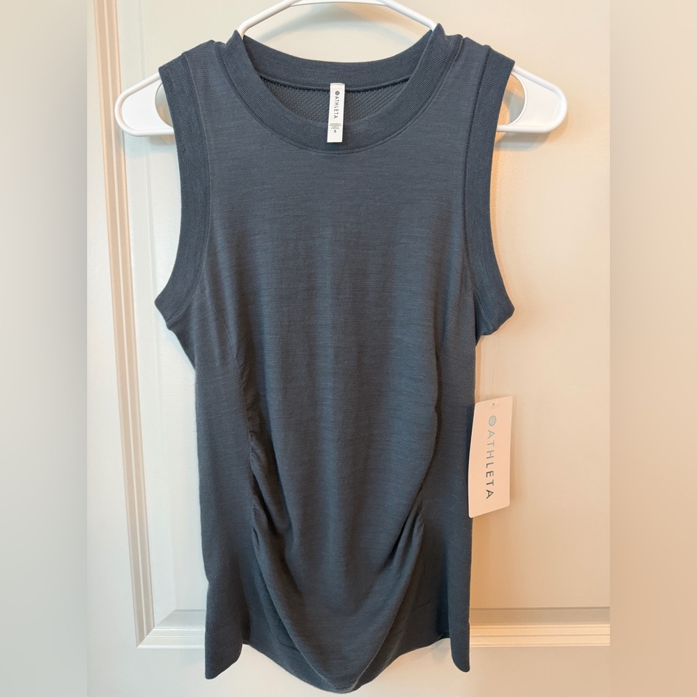 Athleta Charcoal Sleeveless Tank Top
